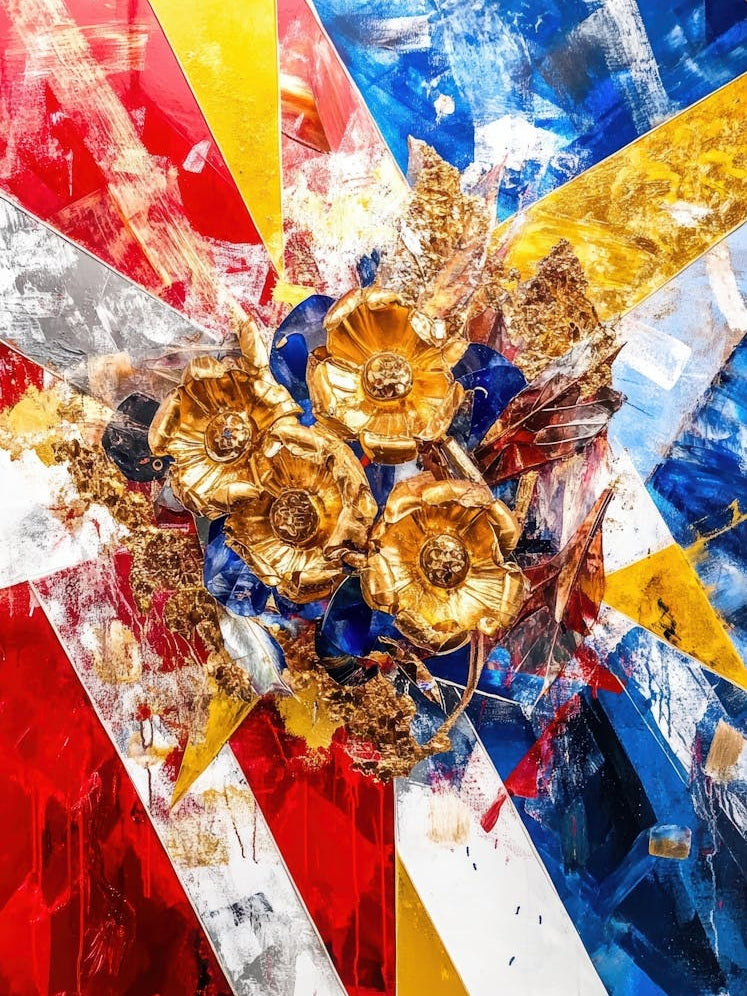 Golden Flowers 15022