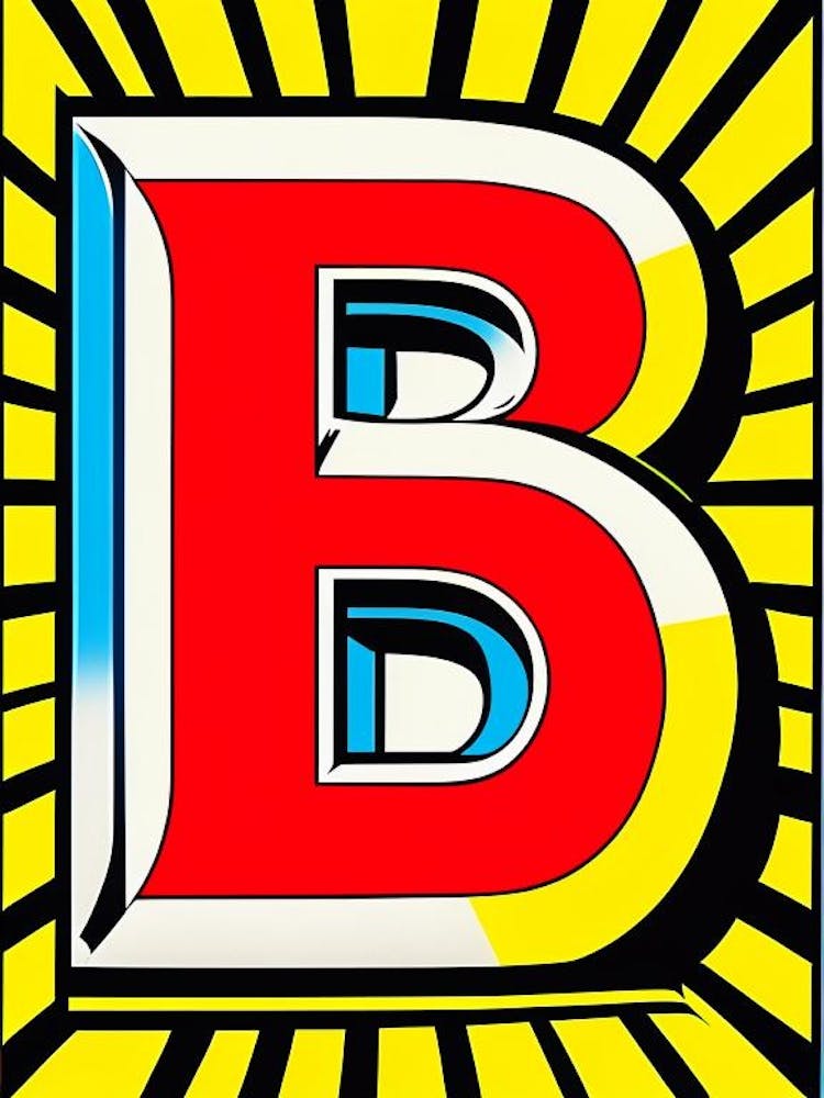 B, Letter, Alphabet Comic 12