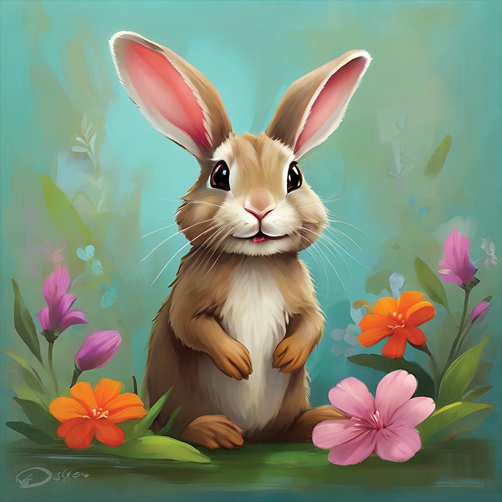 Rabbit In The Meadow