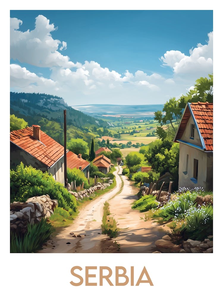 Affiche de voyage Serbia