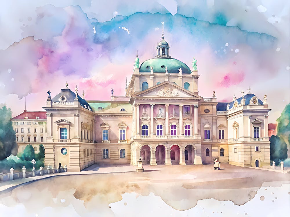 Vienna Austria Eine Vintage-Szene