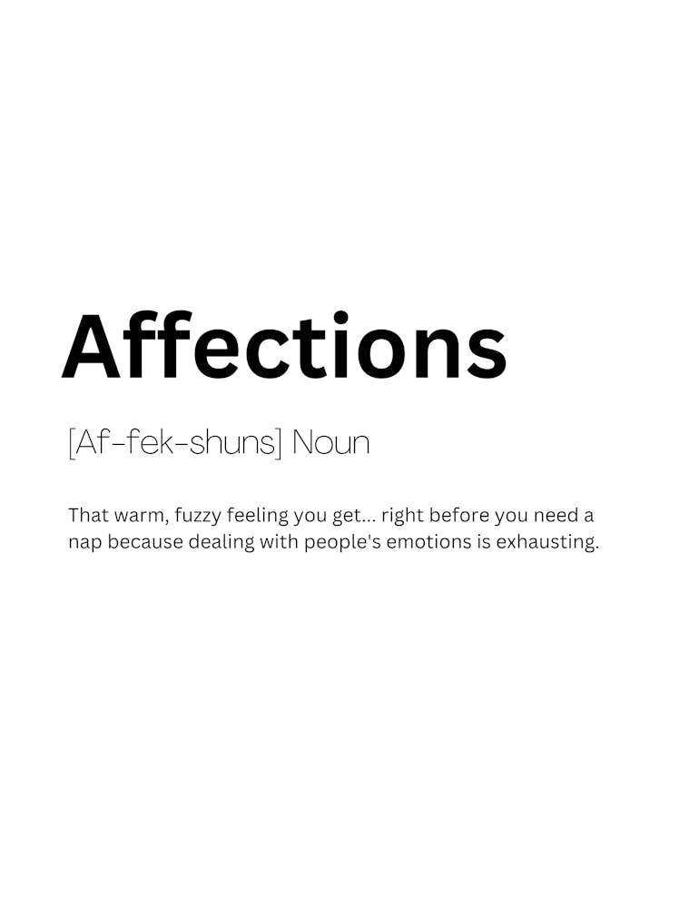 Affections Definition Meaning