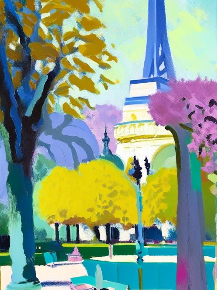 Tuileries Garden, France Abstract Still Life