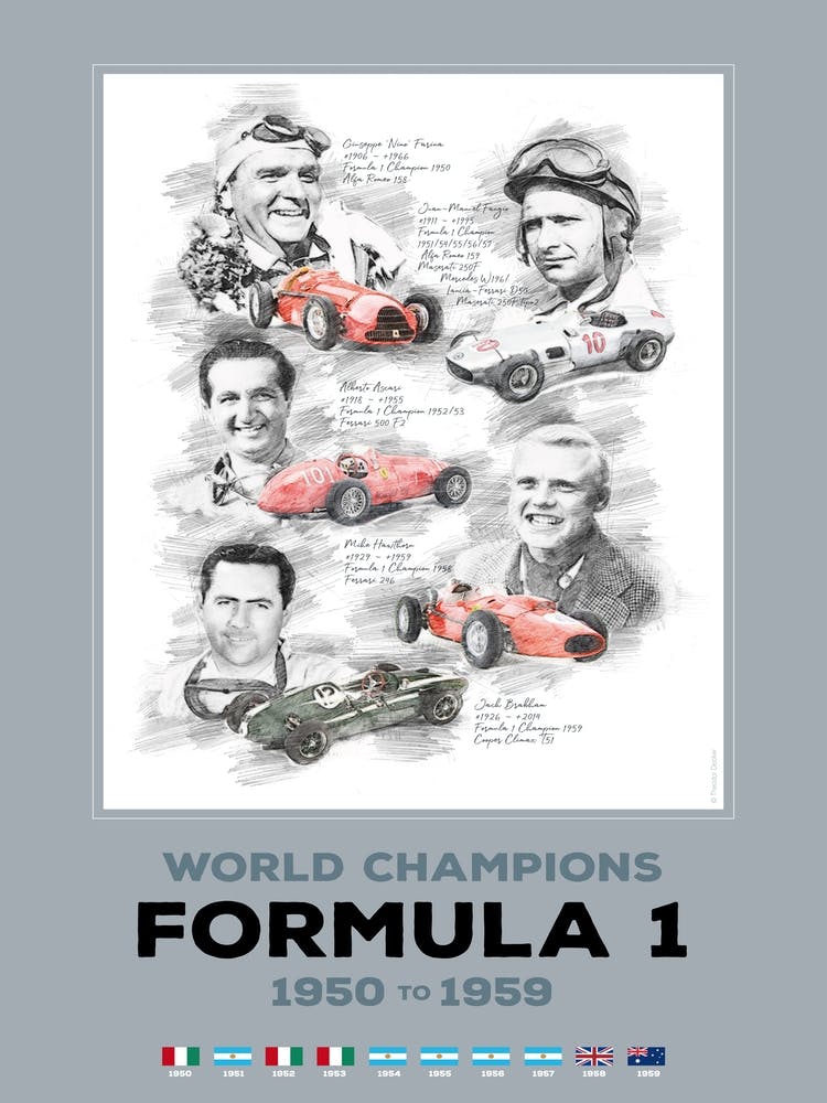 Weltmeister 1950 - 1959