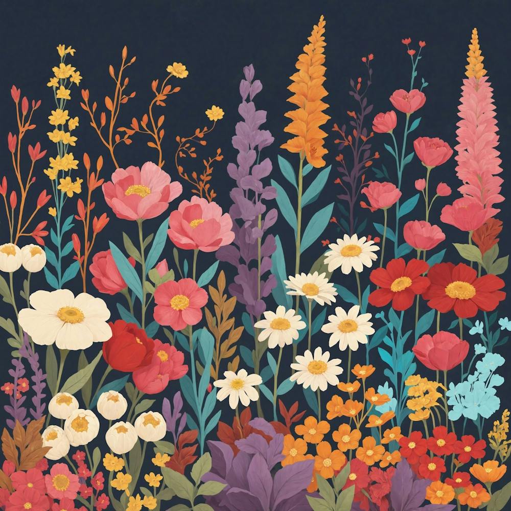Wildflowers Canvas Art