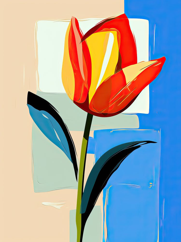 Tulip Revival: Neo-Expressionism in Basquiat's Style