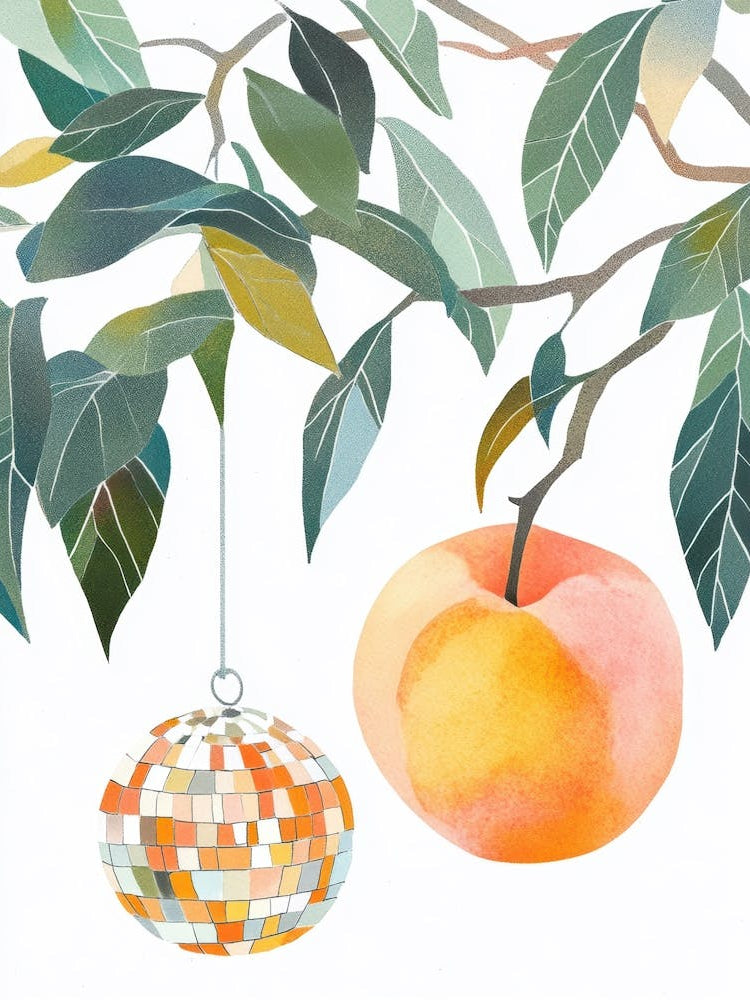 Peach And Disco Ball