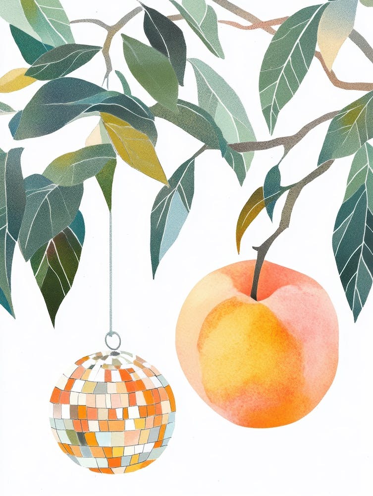 Peach And Disco Ball