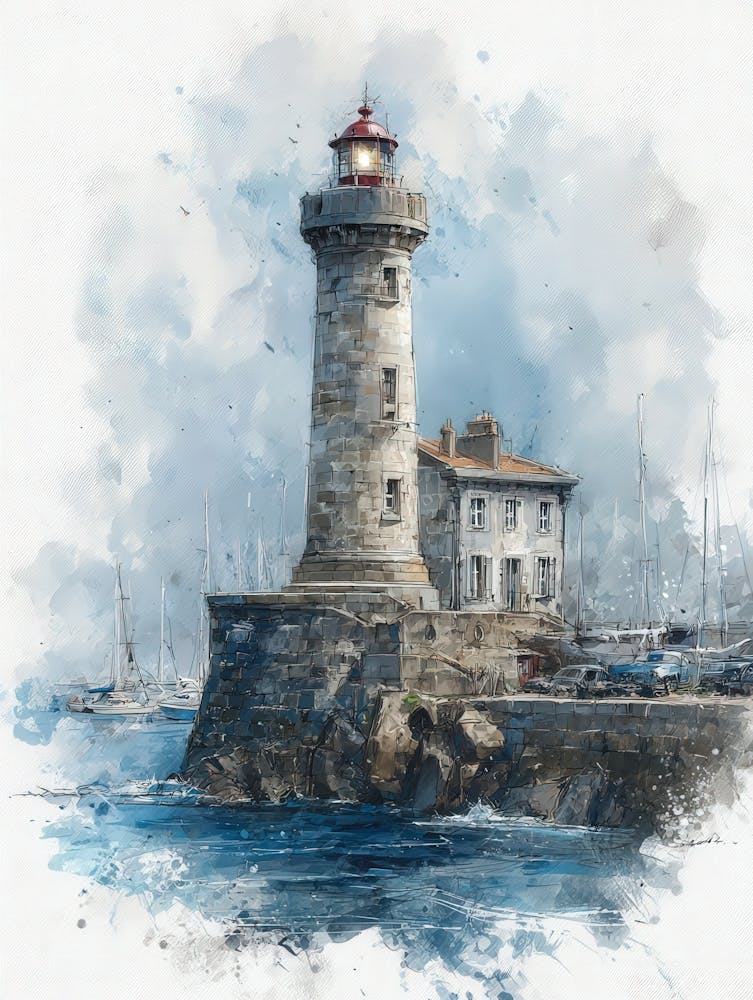 Aihrgdesign Isolated Watercolor Painting Of European Lighthou E674d3e1 Aed6 4708 A7c8 Bd9d964a674d 2
