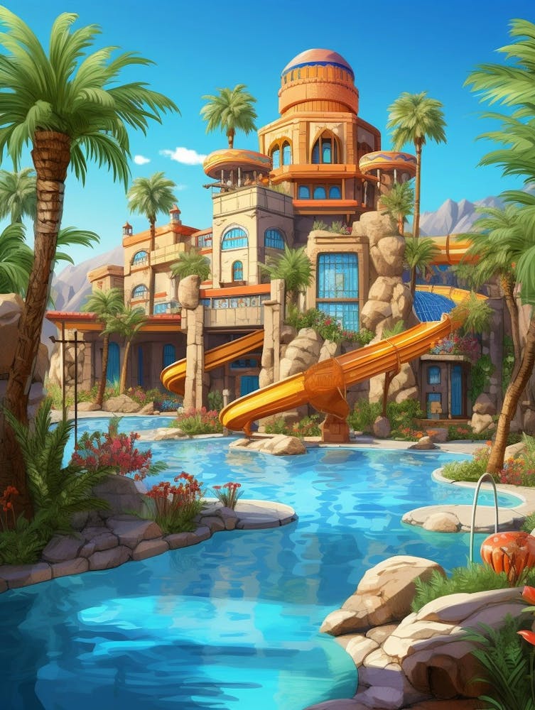 Sun City Resort Cartoon 3