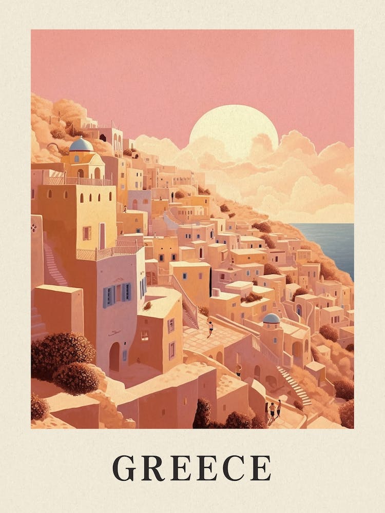 Vintage Travel Poster Greece 4