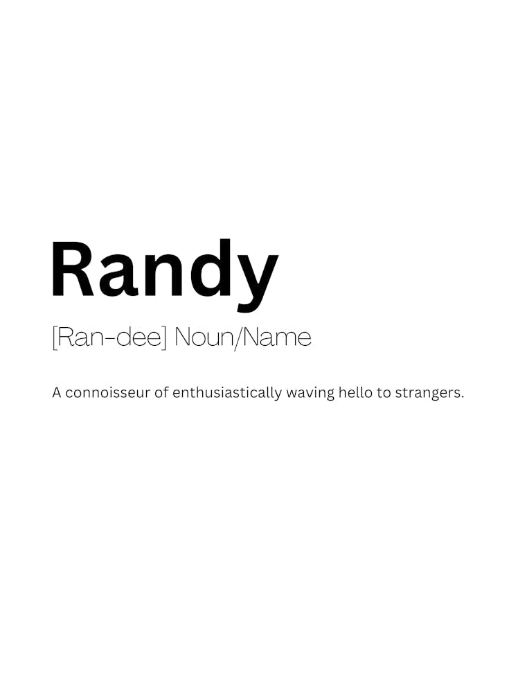 Randy Definition Meaning