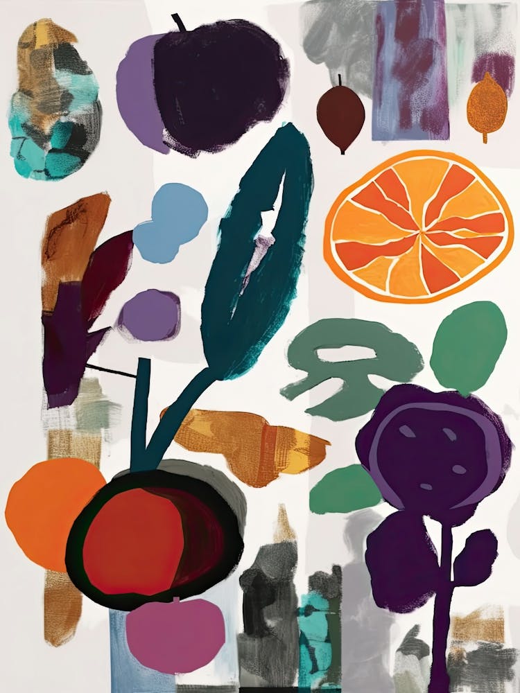 Colourful Eggplant Illustration 2