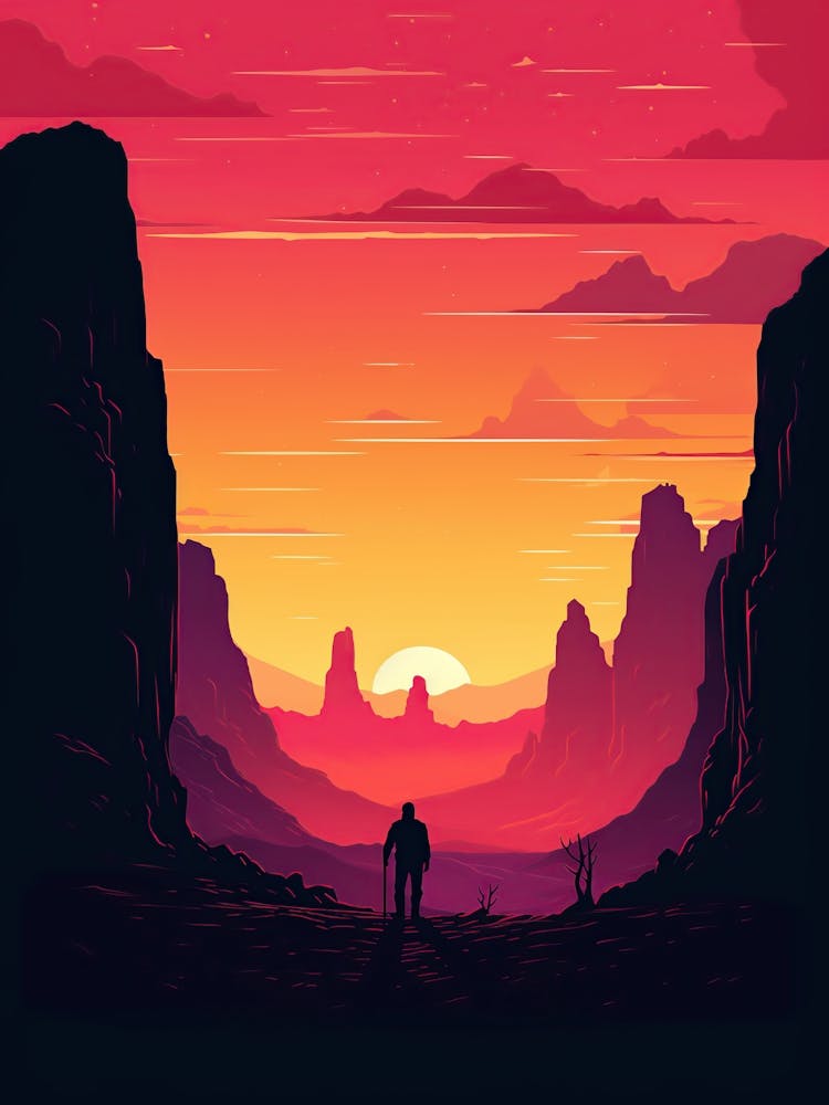Sunset In The Desert 12
