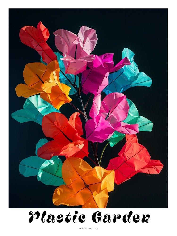 Bright Inflatable Flowers Poster Bougainvillea 4