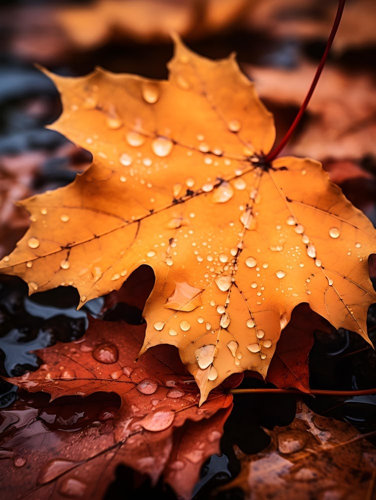 Autumn Leaves after Rain 3
