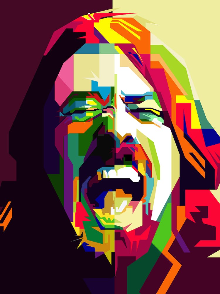 Dave Grohl Pop Art WPAP
