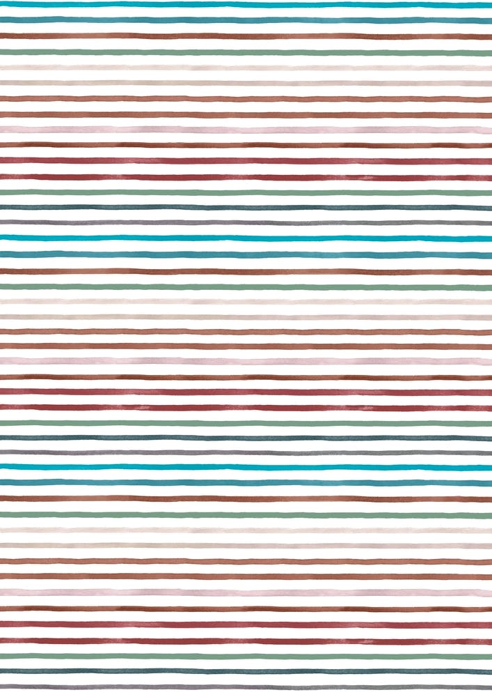 Marker Stripes Colorful Red Blue
