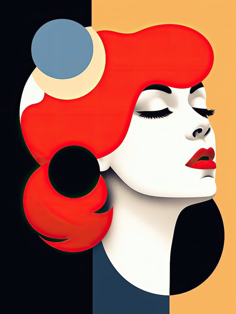 Portrait Of A Woman, pop art, usa