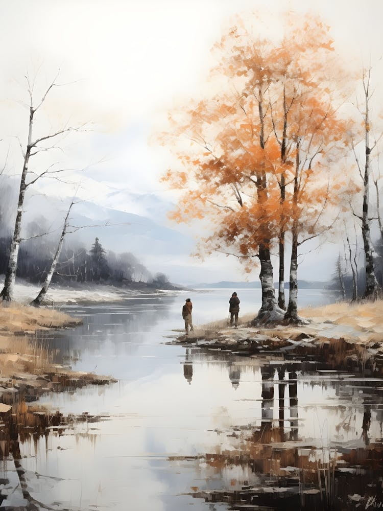 Two People Fishing