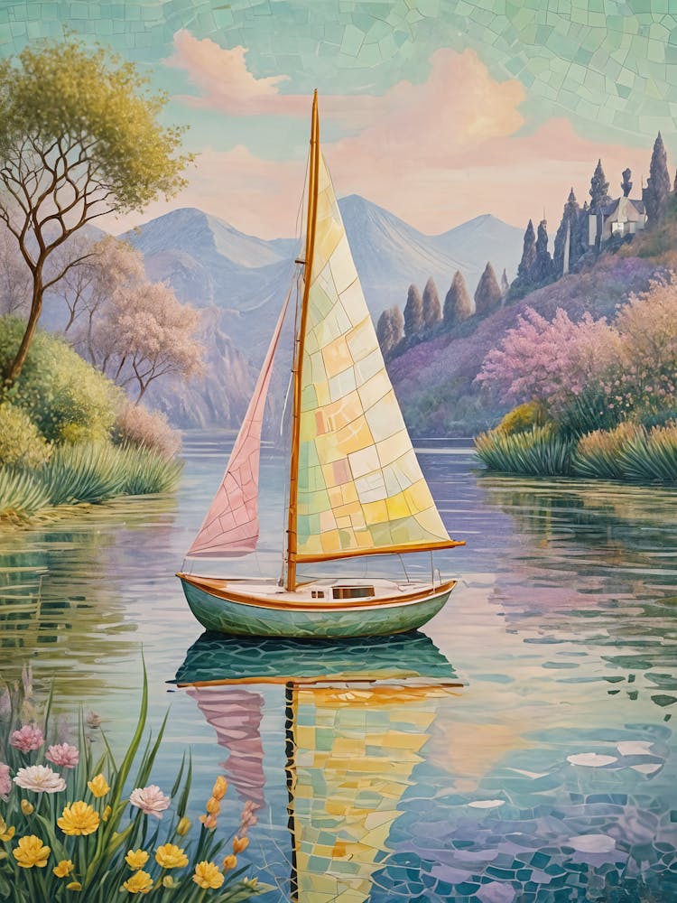 Sailboat On The Lake no3