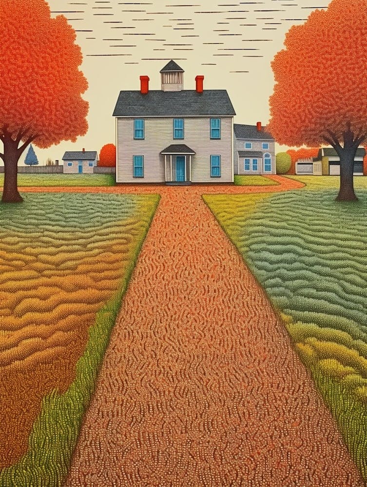 Fort Vancouver National Historic Site Fauvism Illustration 14