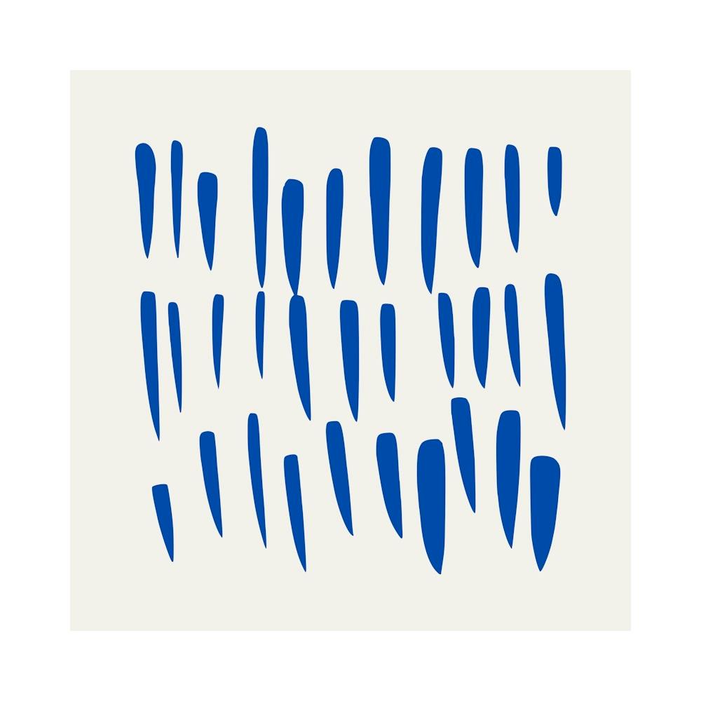Abstract Blue Brushstrokes