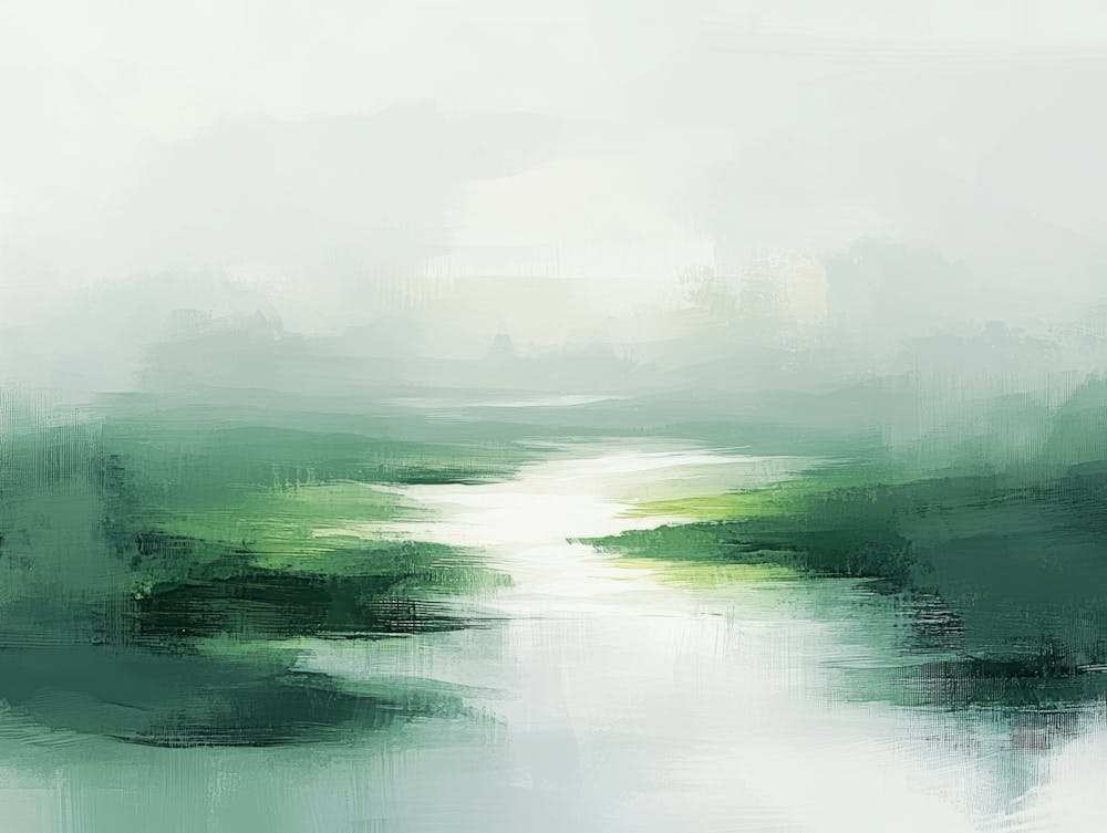 River In Mist