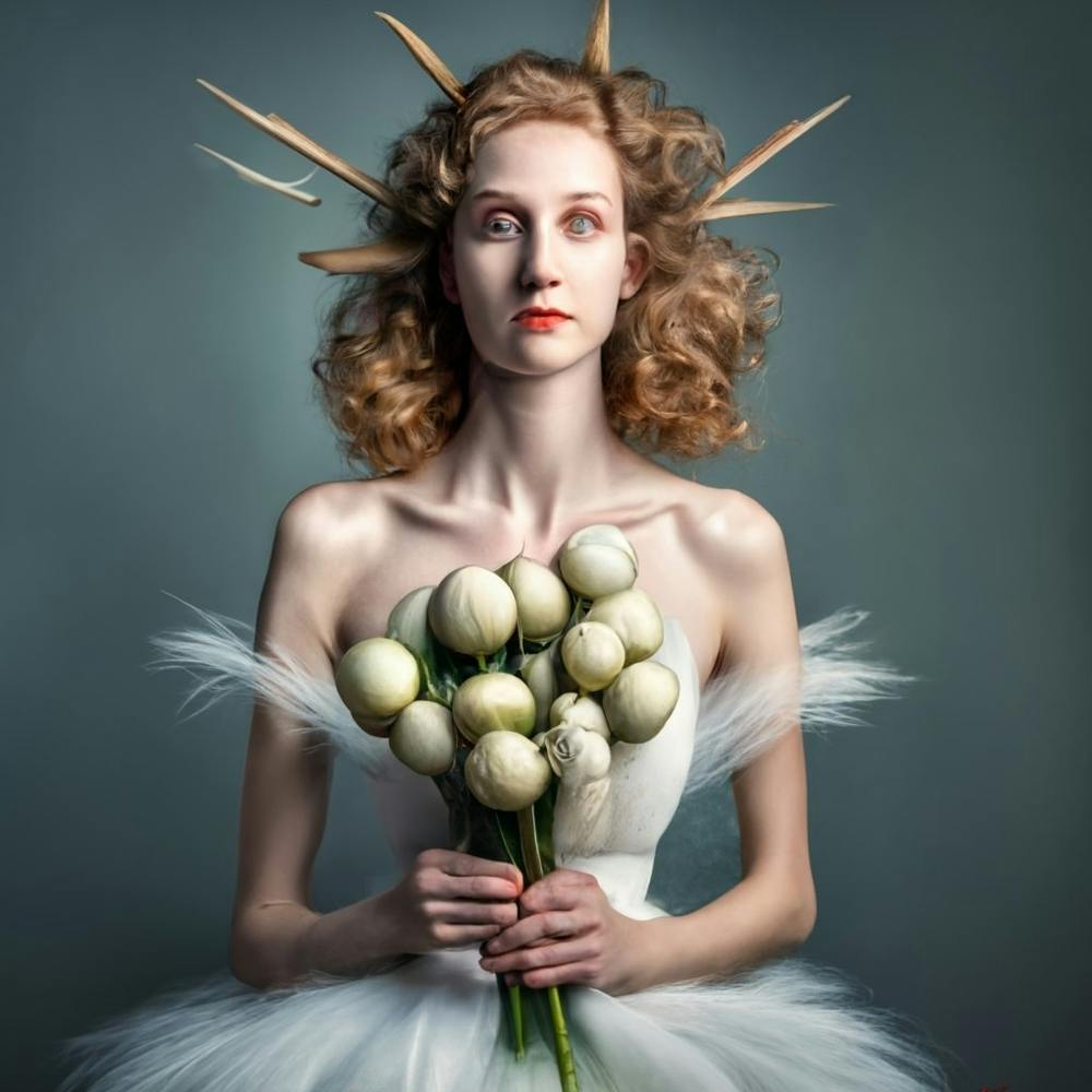 Girl With Flowers