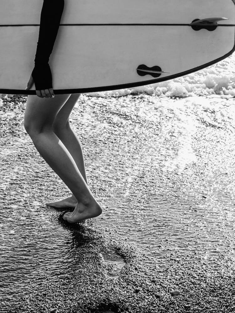 Surf Board Photography Black And White