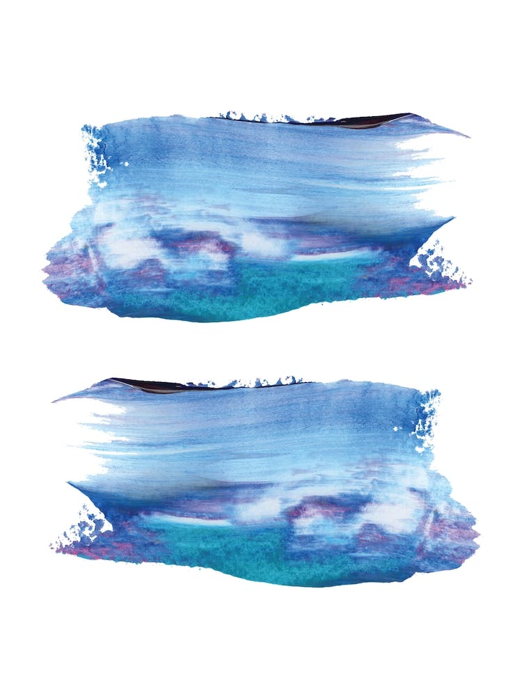 Realistic Blue Purple Paint Strokes