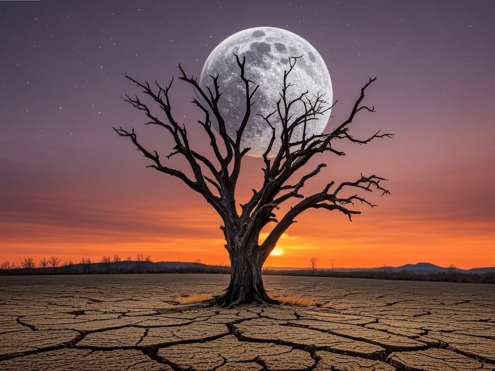 Dead Tree In The Desert
