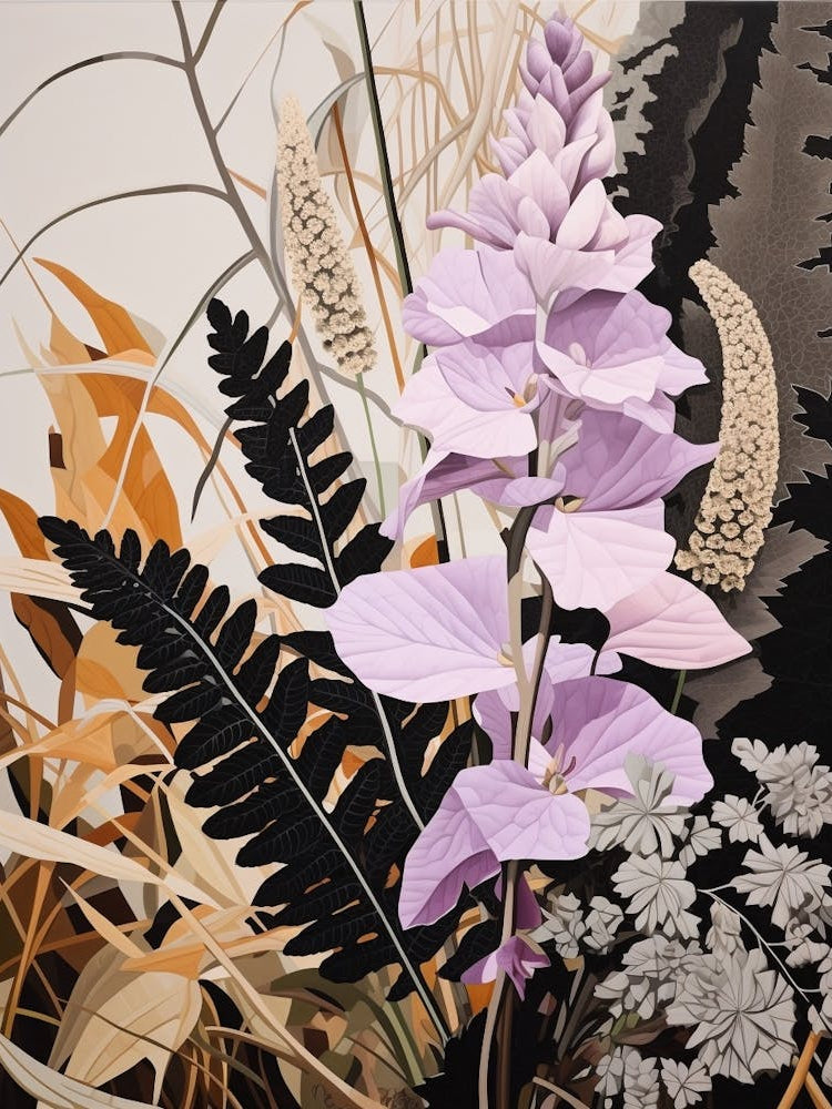 Flower Illustration Lavender