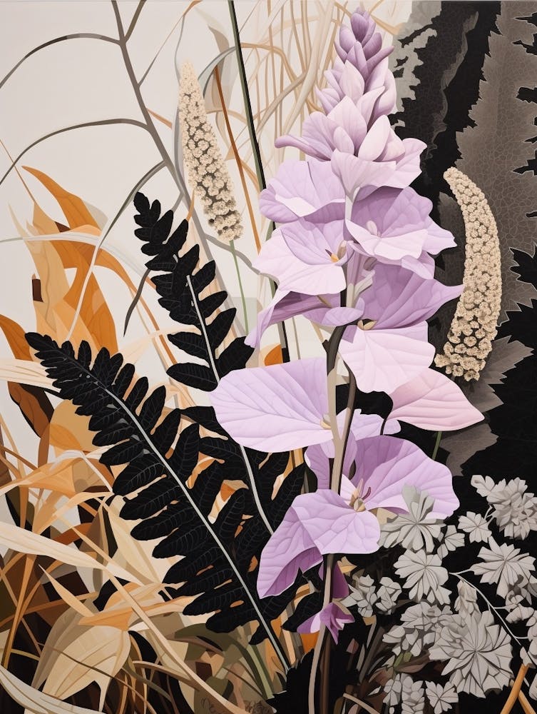 Flower Illustration Lavender