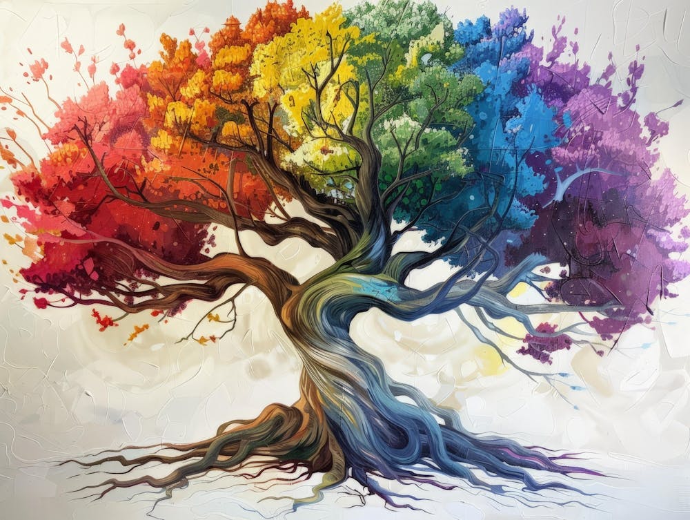 Rainbow Tree Of Life 1