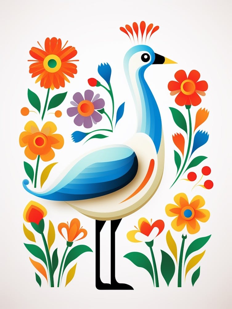Scandinavian Bird Illustration Goose 5
