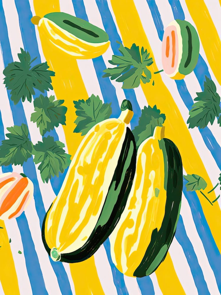 Sommerkürbis Sommerillustration 3