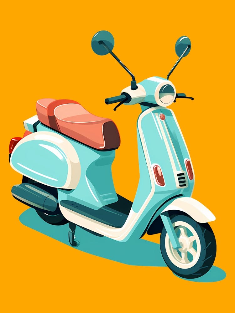 Green And Red Scooter Trending Now