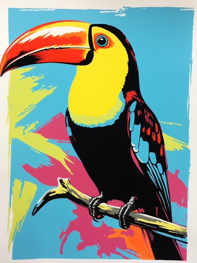 Andy Warhol Style Bird Toucan 1