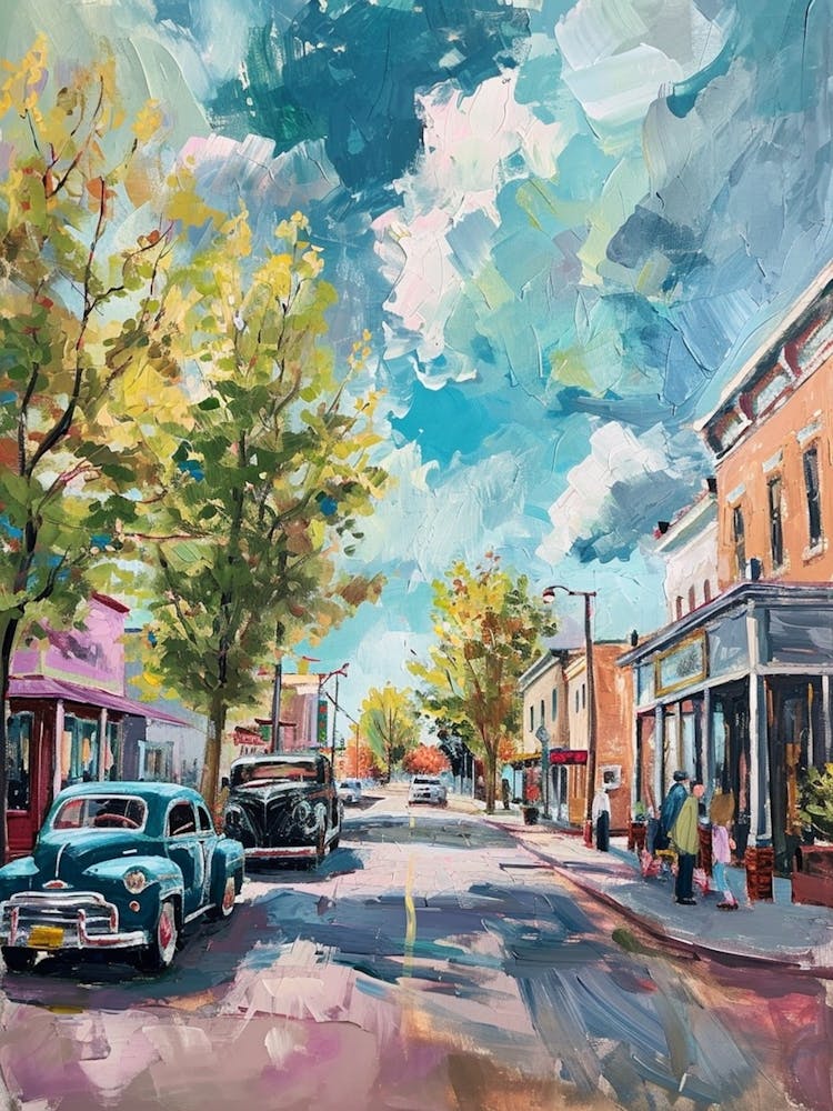 Kitsch Retro Painting Illustration 1