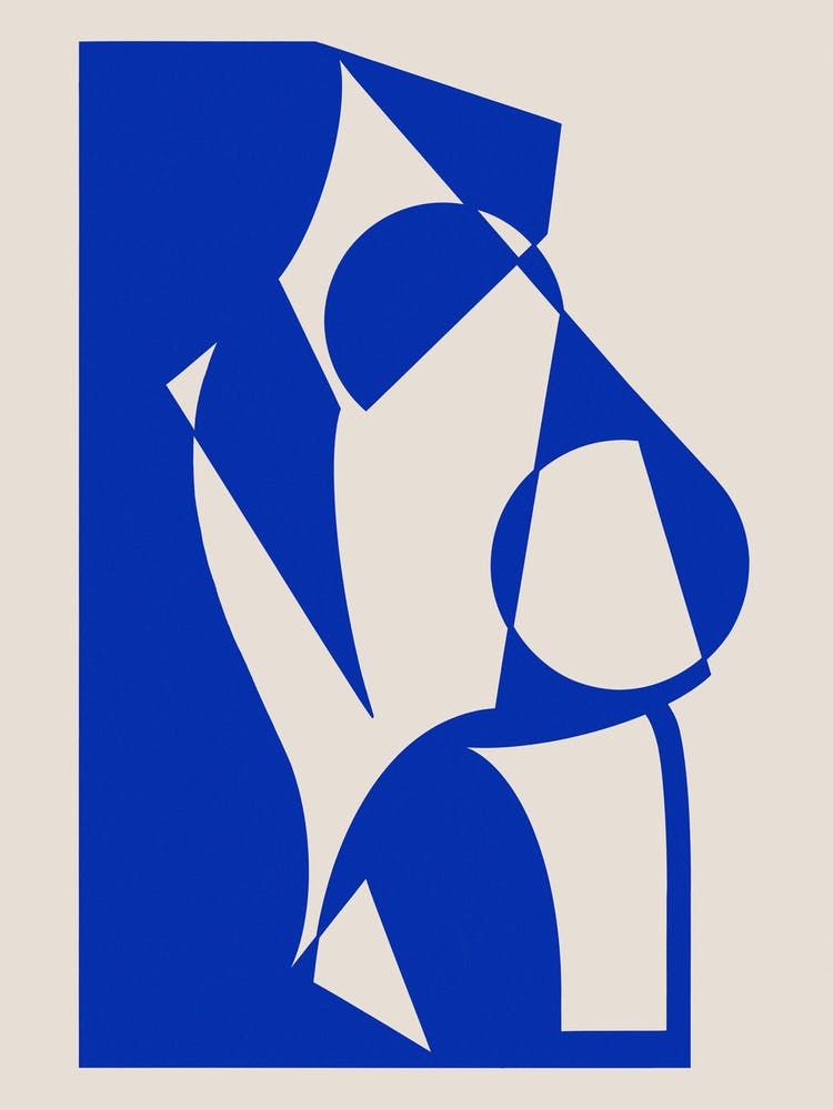 Blue Abstract Female 3