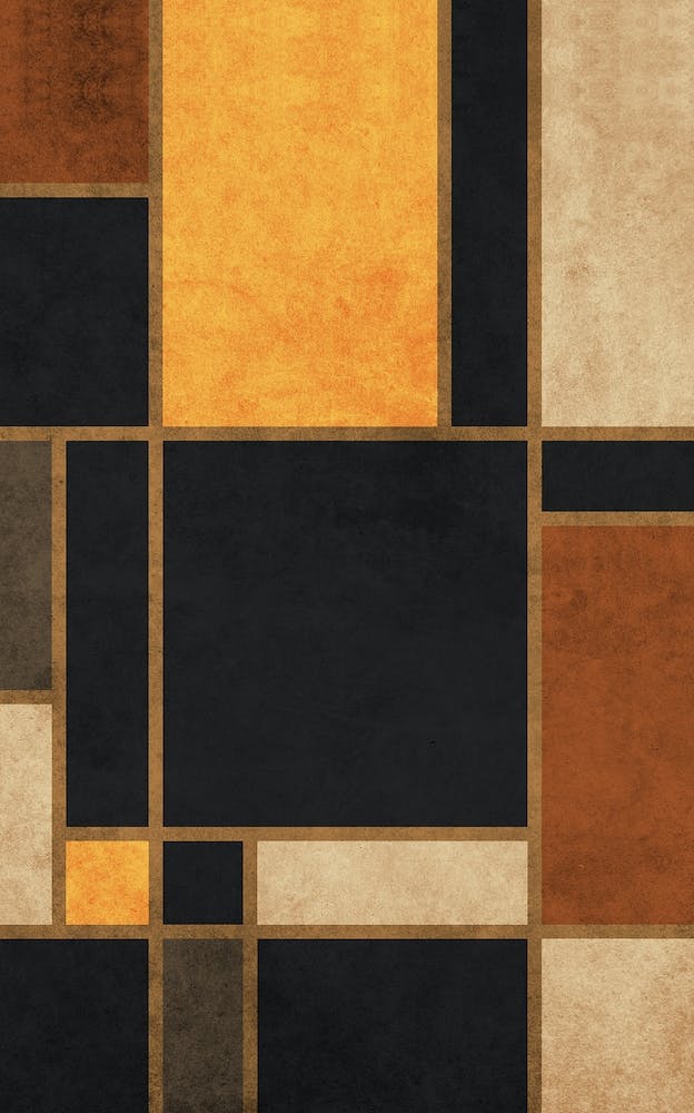 Mondrian Gitter Schwarz 2