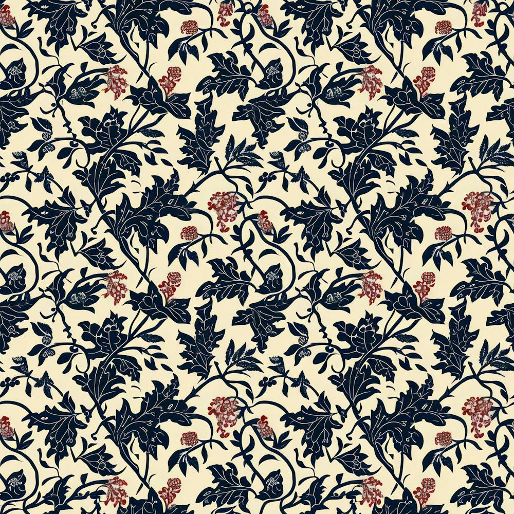 Lily Lane London Fabrics Floral Pattern 1