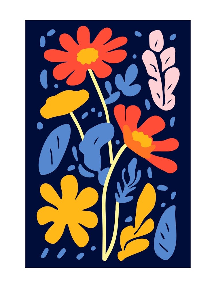 Abstract Floral Painting