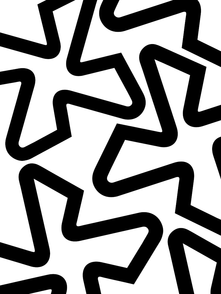 Motif Géométrique Noir et Blanc