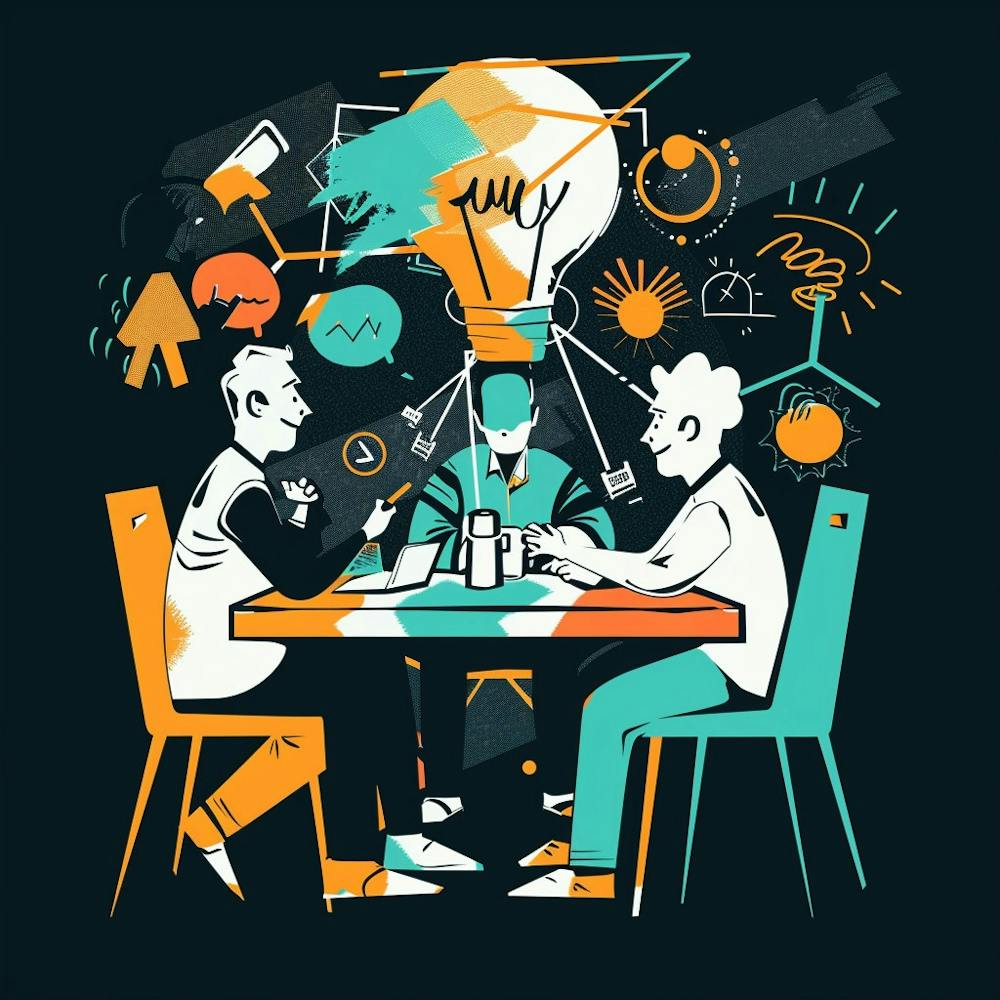 A Team Brainstorming Vector Design Illustration 1718665974 1