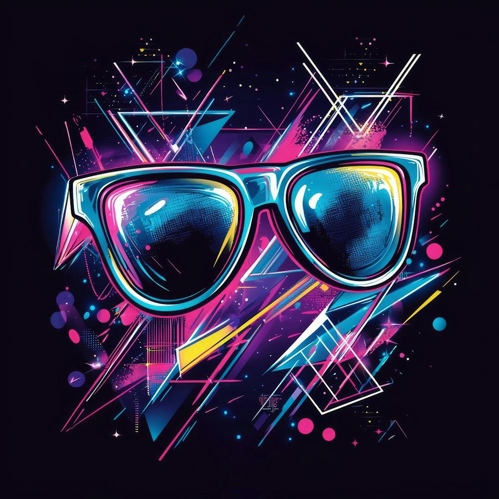 80'S Sunglasses print 1