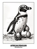 Penguin Balancing Eggs Poster 6