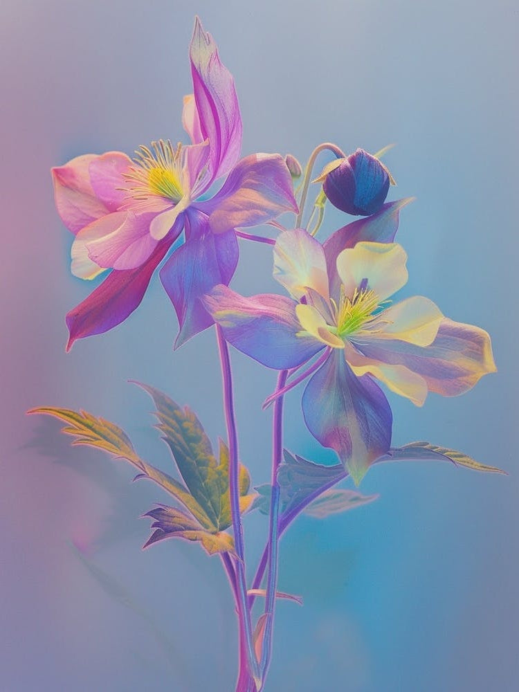 Iridescent Flower Columbine 2