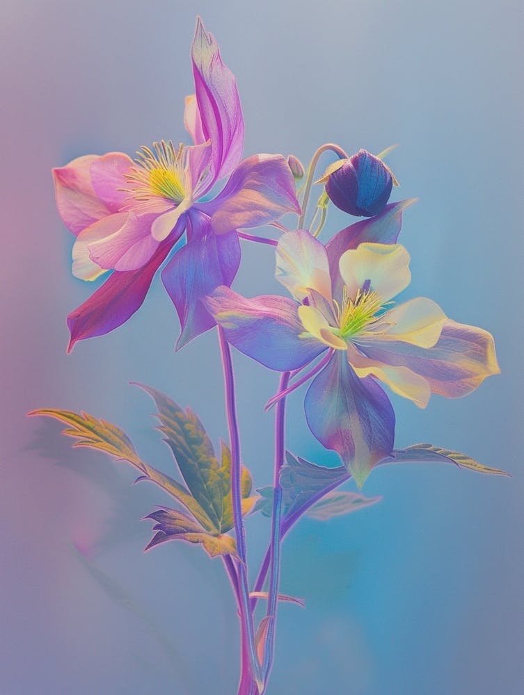 Iridescent Flower Columbine 2